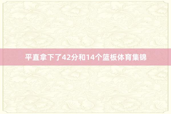 平直拿下了42分和14个篮板体育集锦