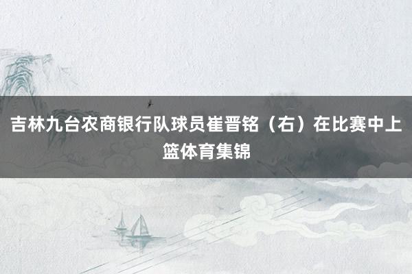 吉林九台农商银行队球员崔晋铭（右）在比赛中上篮体育集锦