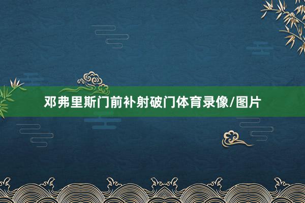 邓弗里斯门前补射破门体育录像/图片