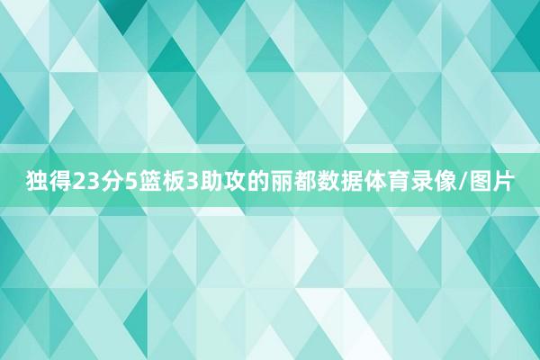 独得23分5篮板3助攻的丽都数据体育录像/图片