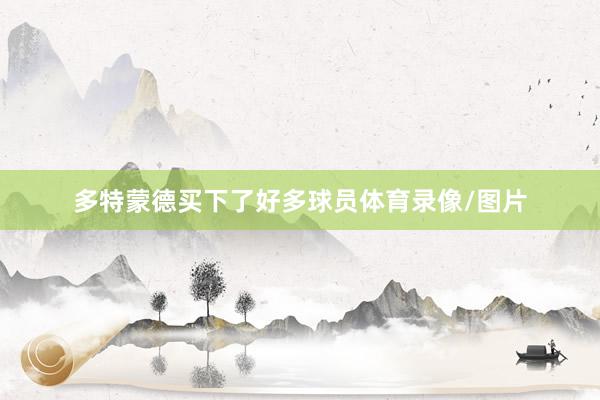 多特蒙德买下了好多球员体育录像/图片