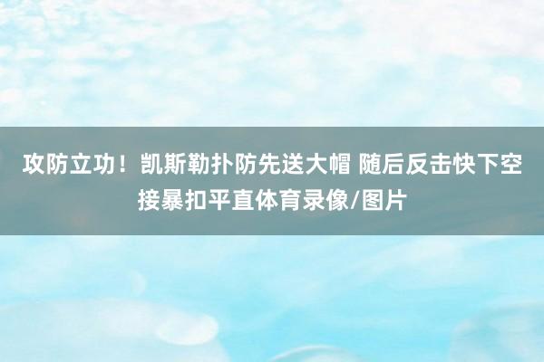 攻防立功！凯斯勒扑防先送大帽 随后反击快下空接暴扣平直体育录像/图片