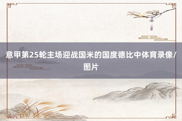 意甲第25轮主场迎战国米的国度德比中体育录像/图片