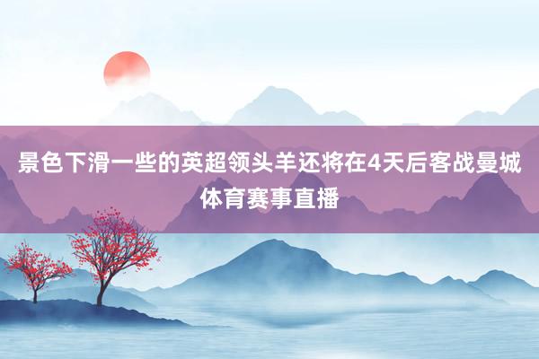 景色下滑一些的英超领头羊还将在4天后客战曼城体育赛事直播