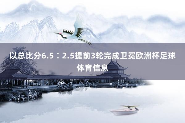 以总比分6.5∶2.5提前3轮完成卫冕欧洲杯足球体育信息