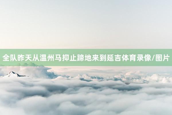 全队昨天从温州马抑止蹄地来到延吉体育录像/图片