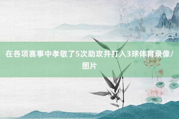 在各项赛事中孝敬了5次助攻并打入3球体育录像/图片