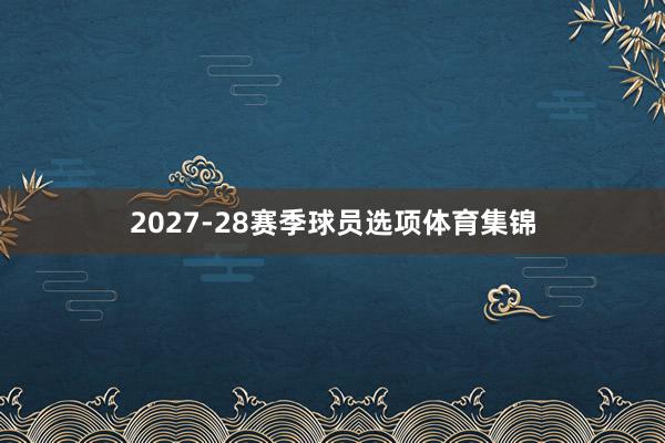 2027-28赛季球员选项体育集锦