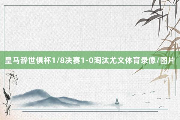 皇马辞世俱杯1/8决赛1-0淘汰尤文体育录像/图片