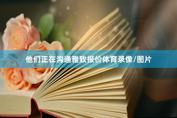 他们正在沟通雅致报价体育录像/图片